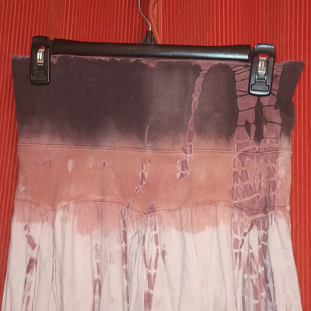 Baba Ombre Tie-Dye Maxi Skirt - Mauve and Dusty Pink